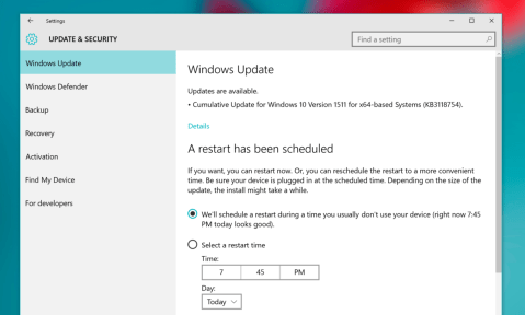 Windows 10 Update